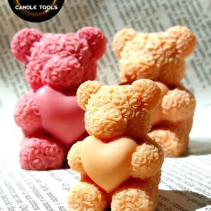 قالب خرس گلی قلبدار