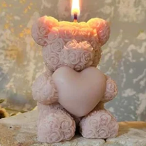 قالب خرس گلی قلب‌دار