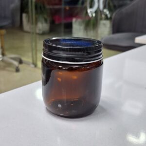 جار استوانه درب کانتینری قهوه‌ای